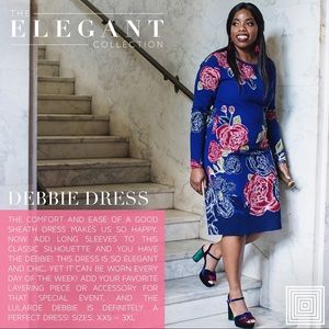 💋Lularoe Debbie Elegant Floral Dress Size M